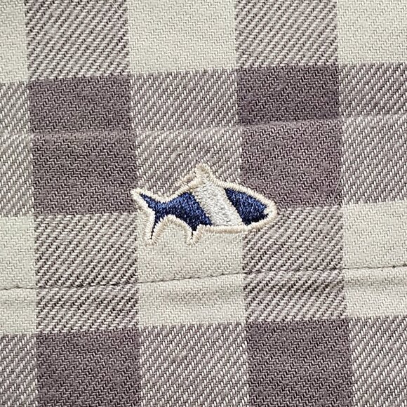 Fish Hippie Flannel Button Down M - Picture 6 of 8